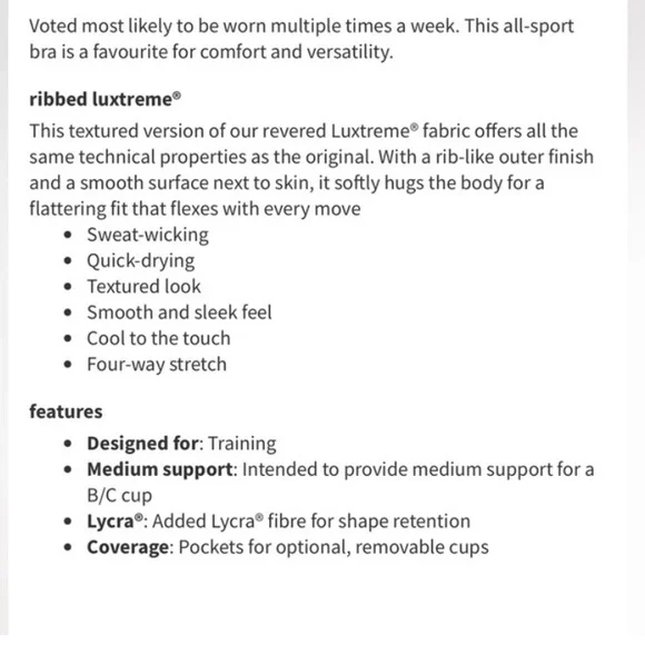 Lululemon Energy Bra Long Line Ribbed Bra - Picture 6 of 9